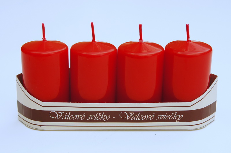 Svíčky adventní červené